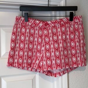Pink patterned shorts